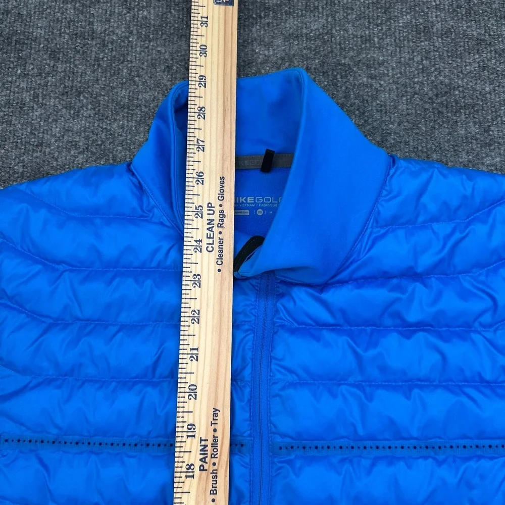 Nike Golf Aeroloft Jacket Mens Medium Blue Puffer Full Zip Quilted 687016-406